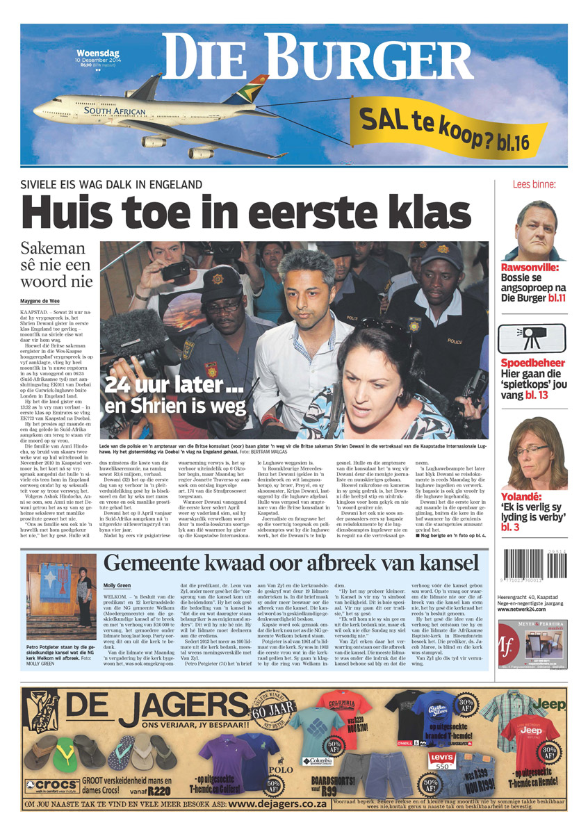 Download Die Burger Voorblad Pictures